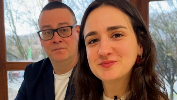 Raoul Hedebouw et Manon Vidal