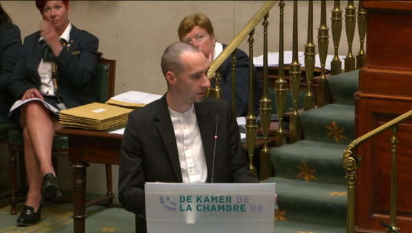 Robin Tonniau à la Chambre.