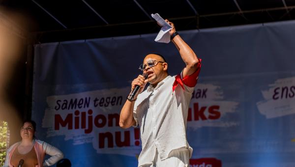 Discours d'Ibrahima Bah, postier et délégué syndical, lors du 1er Mai du PTB Bruxelles.