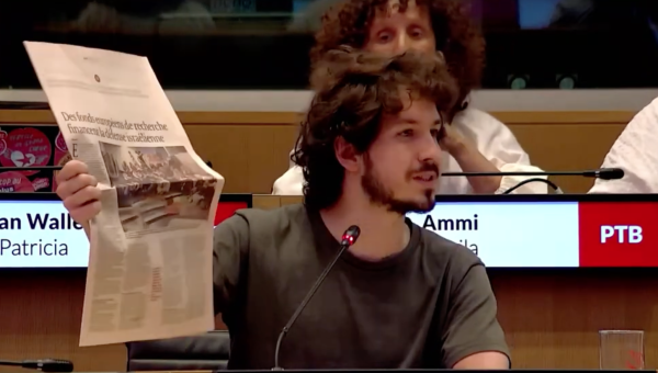 Octave Daube au parlement de la Fédération Wallonie-Bruxelles