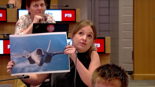 Amandine Pavet au Parlement de la Fédération Wallonie-Bruxelles