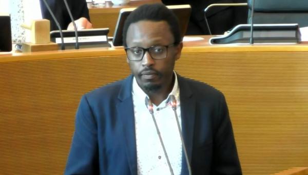 Germain Mugemangango au parlement wallon