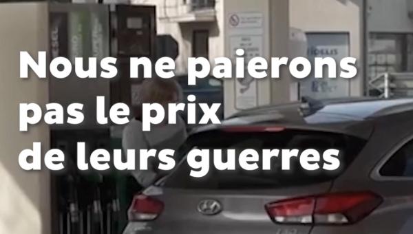 Nous ne paierons pas le prix de leurs guerres