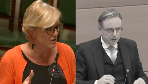 Sofie Merckx face à De Wever à la Chambre